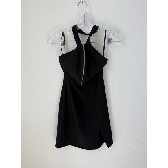 Revolve Superdown Greta Zip Up Dress in Black Size Medium - Picture 3 of 9
